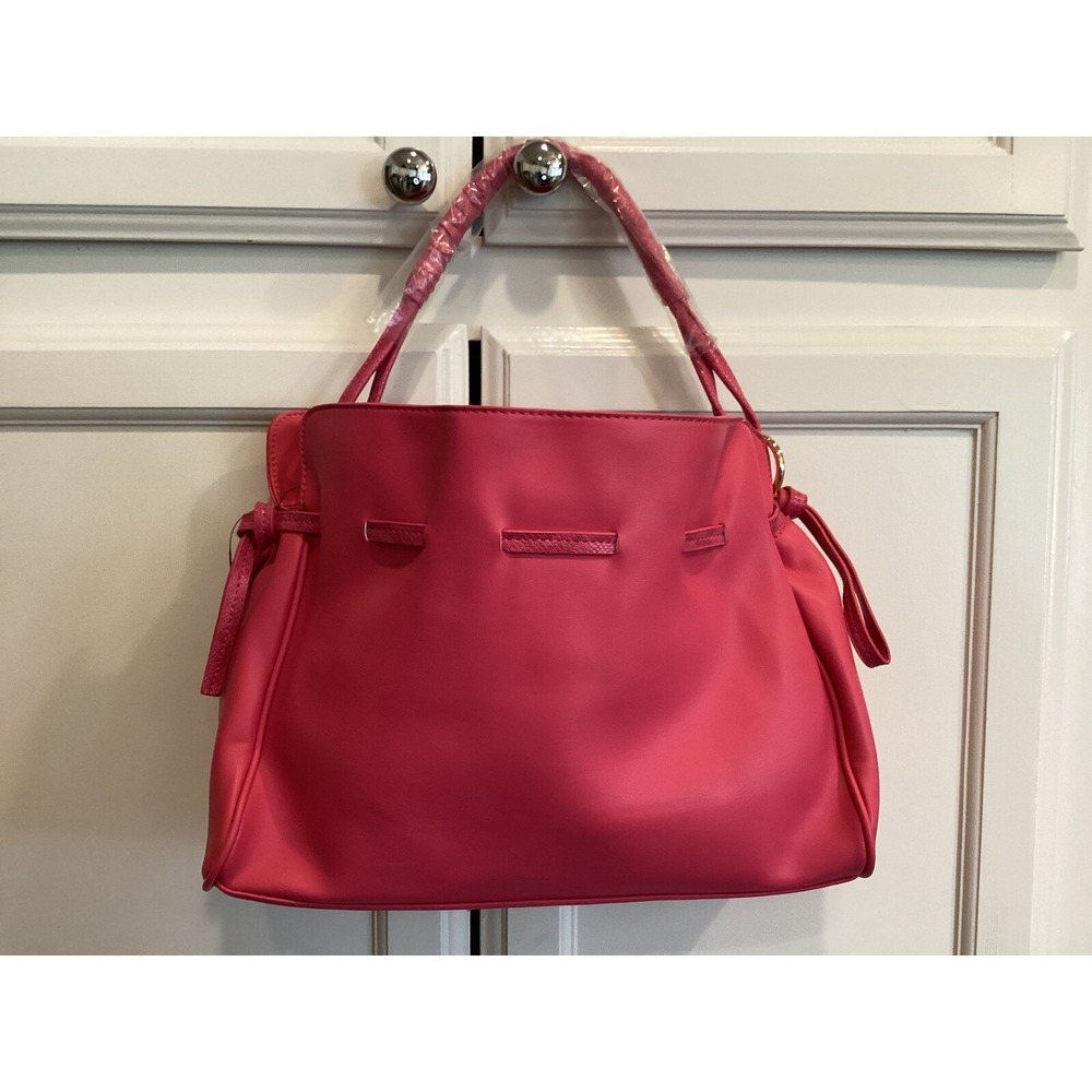 Badgley Mischka Satchel Shoulder Bag Convertible Tote Hot Pink MSRP‎ $149